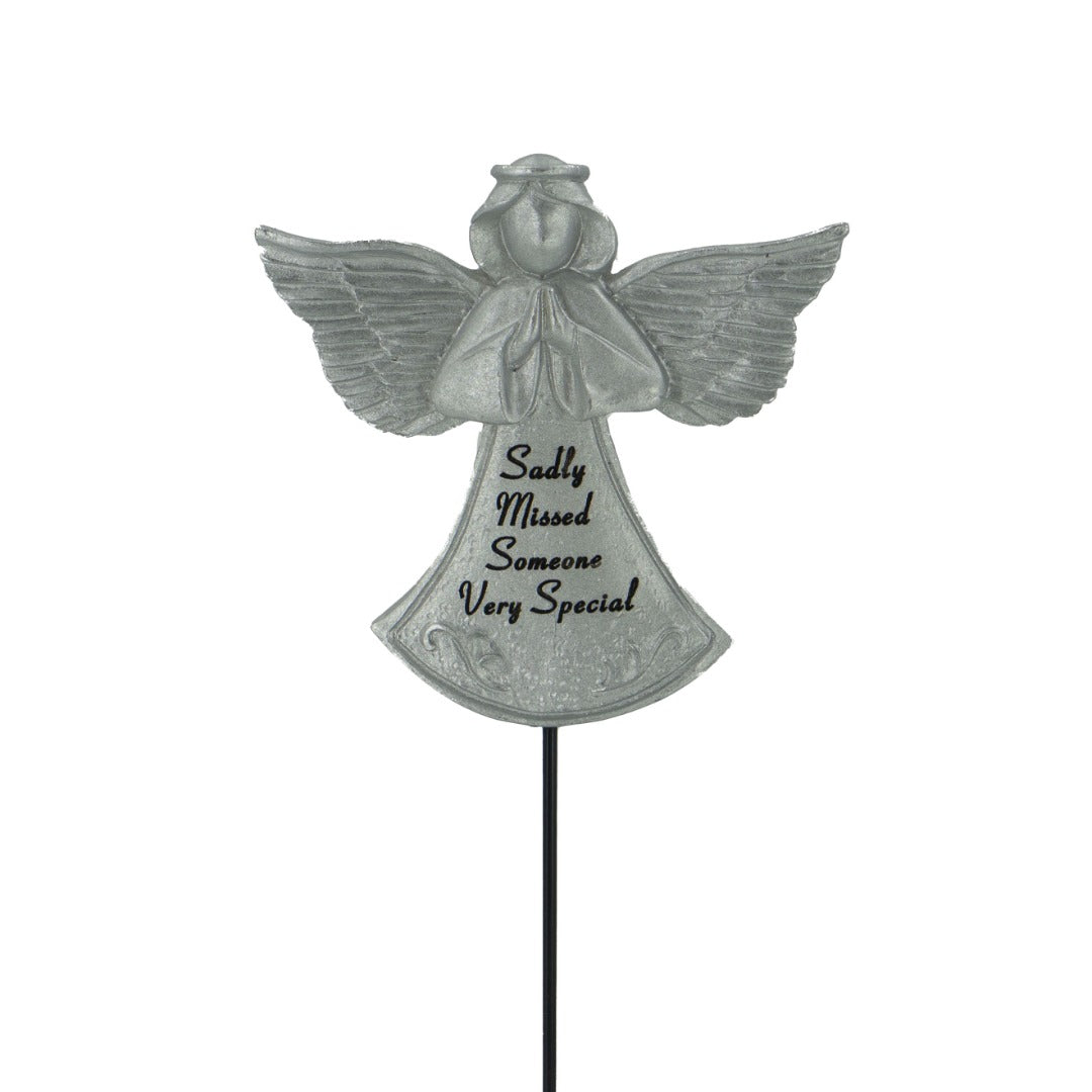 Someone Very Special silver guardian angel memorial stick