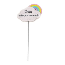 Load image into Gallery viewer, Special Gran Rainbow Memorial Tribute Stick Graveside Grave Plaque Stake