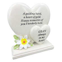 Load image into Gallery viewer, Special Gran Graveside Memorial Double Heart Grave Plaque Ornament Decoration