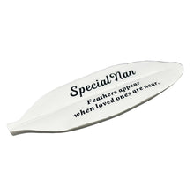 Load image into Gallery viewer, Special Nan Feather Graveside Grave Memorial Ornament Verse Plaque Feathers appear when loved ones are near