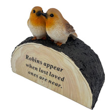 Load image into Gallery viewer, Loved One Someone Special Graveside Memorial Robin Bird Grave Plaque Ornament Decoration Sadly Missed