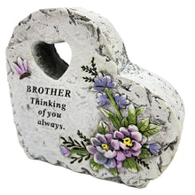 Load image into Gallery viewer, Special Brother Graveside Memorial Love Heart Flower Dragonfly Grave Plaque Ornament Decoration