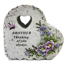 Load image into Gallery viewer, Special Brother Graveside Memorial Love Heart Flower Dragonfly Grave Plaque Ornament Decoration