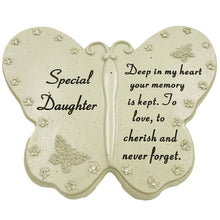 Load image into Gallery viewer, Special Daughter Diamante Butterfly Graveside Grave Memorial Plaque Ornament