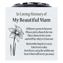Load image into Gallery viewer, Beautiful Mam Daffodil If Flowers Grow In Heaven Memorial Grave Side Flower Vase Pot