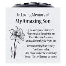 Load image into Gallery viewer, Amazing Son Daffodil If Flowers Grow In Heaven Memorial Grave Side Flower Vase Pot