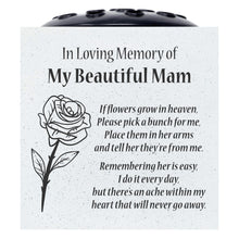 Load image into Gallery viewer, Beautiful Mam Rose If Flowers Grow In Heaven Memorial Grave Side Flower Vase Pot