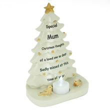 Load image into Gallery viewer, Special Mum Christmas Tree & Robin Memorial Tealight Candle Ornament