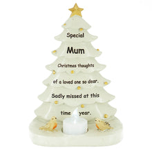 Load image into Gallery viewer, Special Mum Christmas Tree & Robin Memorial Tealight Candle Ornament
