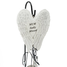 Load image into Gallery viewer, Mum Sadly Missed Guardian Angel Wings Wind Chime