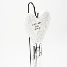 Load image into Gallery viewer, Brother Sadly Missed Guardian Angel Wings Wind Chime