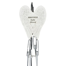 Load image into Gallery viewer, Brother Sadly Missed Guardian Angel Wings Wind Chime