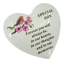 Load image into Gallery viewer, Special Son Robin Memorial Heart