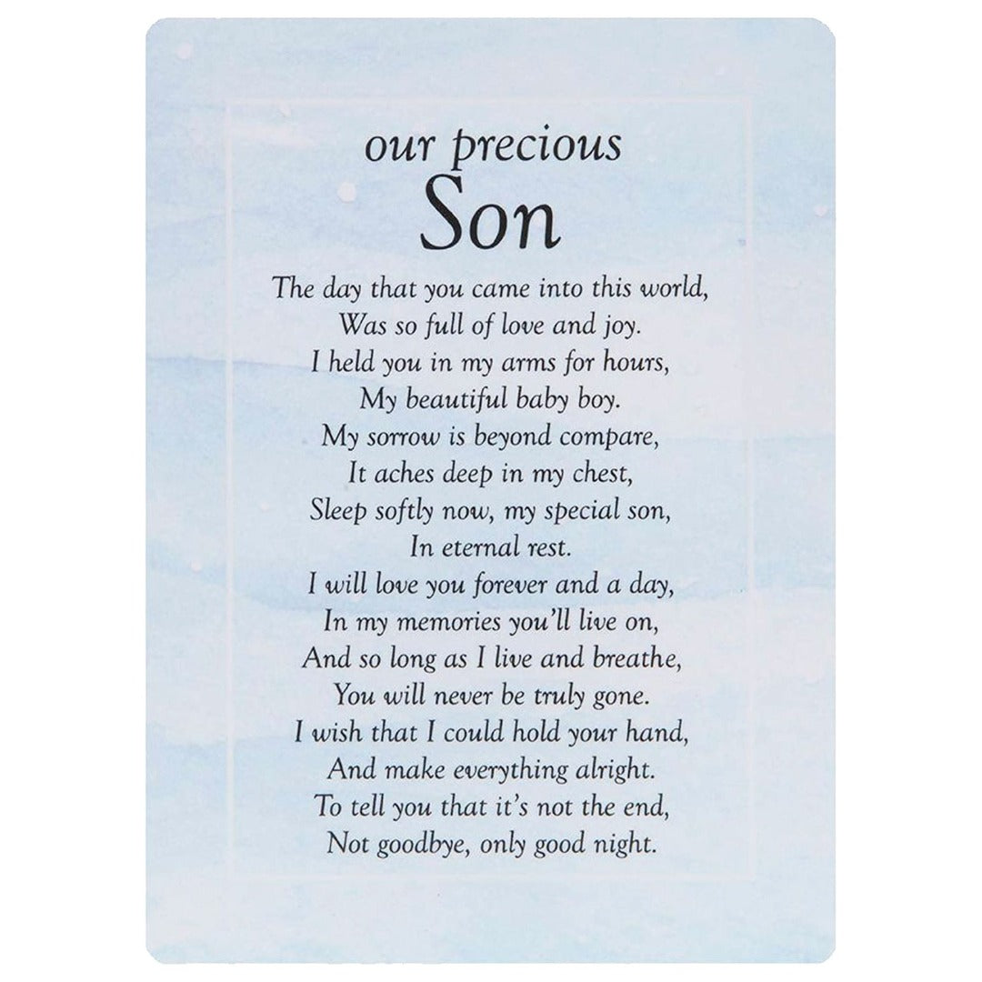 Our Precious Son Butterfly Memorial Remembrance Card