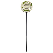 Load image into Gallery viewer, Special Brother Lily Flower Memorial Tribute Stick Graveside Grave Plaque Stake