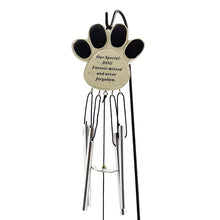 Load image into Gallery viewer, Special Dog Forever Missed Memorial Paw Print Wind Chime Graveside Ornament