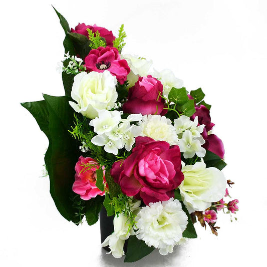 Mae Lily & Rose Artificial Flower Memorial Arrangement