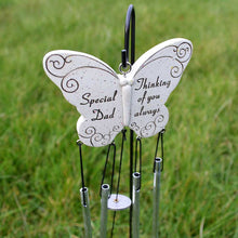 Load image into Gallery viewer, Special Dad Thinking Of You Always Butterfly Wind Chime - Angraves Memorials