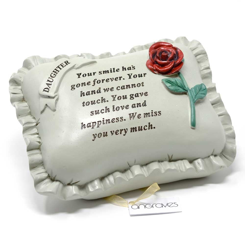 Special Daughter With Rose Pillow Graveside Ornament Angraves Memorials