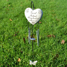 Load image into Gallery viewer, Special Husband Always Loved Sadly Missed Heart Wind Chime - Angraves Memorials