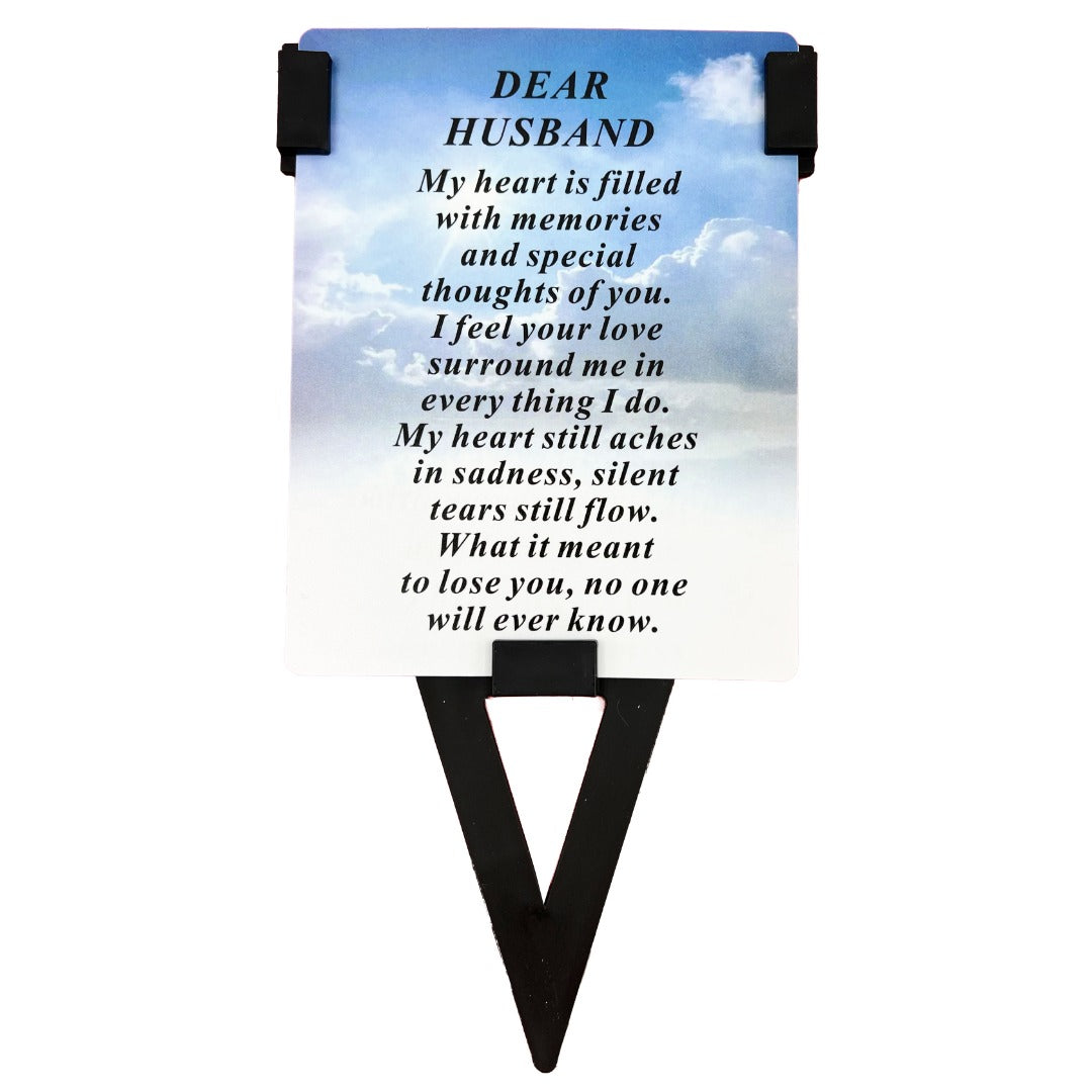 Personalised Engraved Missed More than Words Can Say Graveside Memorial Flower Vase