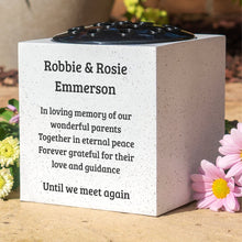 Load image into Gallery viewer, Fully Bespoke Personalised Graveside Memorial Flower Vase