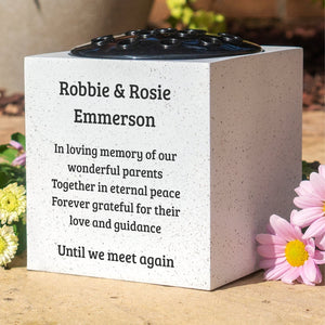 Fully Bespoke Personalised Graveside Memorial Flower Vase