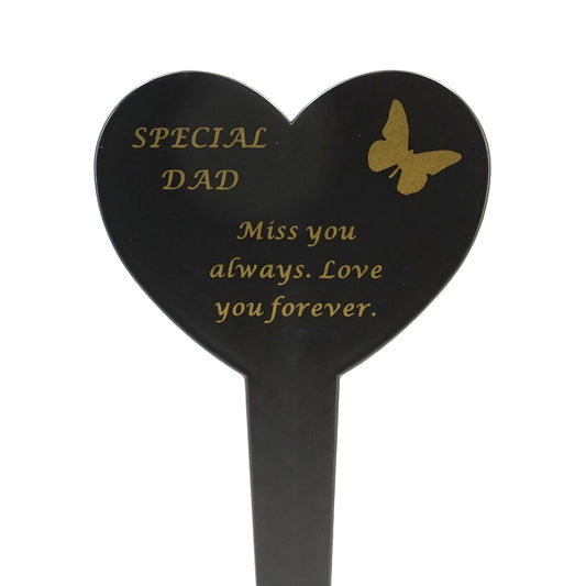 Special Dad Memorial Heart Ground Stake