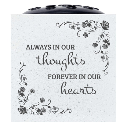 Forever in Our Hearts Rose Graveside Memorial Flower Vase