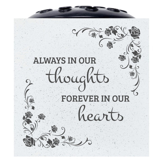 Forever in Our Hearts Rose Graveside Memorial Flower Vase