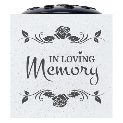 In Loving Memory Rose Graveside Memorial Flower Vase