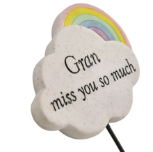 Load image into Gallery viewer, Special Gran Rainbow Memorial Tribute Stick Graveside Grave Plaque Stake