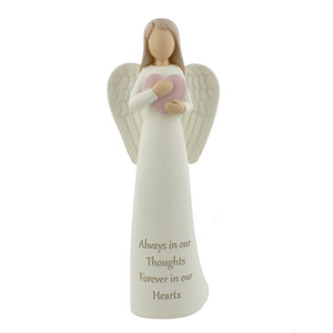 Always in Our Thoughts Someone Special Angel With Love Heart Memorial Ornament