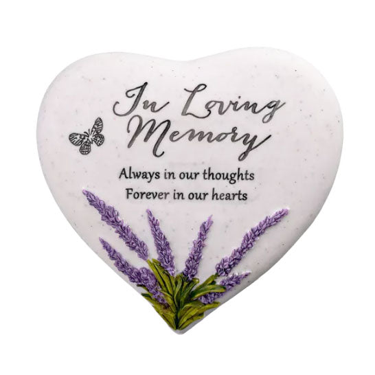 Someone Special In Loving Memory Graveside Memorial Lavender Flower Love Heart Grave Plaque Ornament Decoration