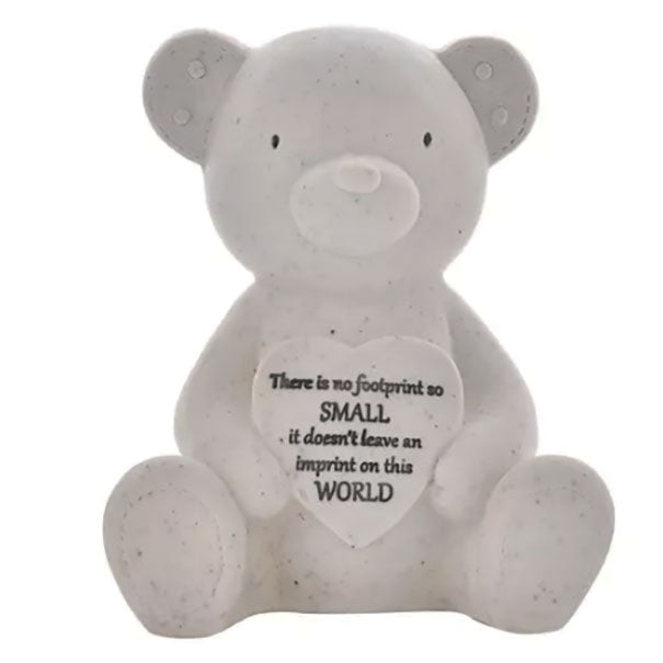 Special Baby Girl Boy Love Heart Teddy Bear Memorial Graveside Ornament Plaque