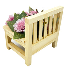 Load image into Gallery viewer, In Loving Memory Mum Bench with Pink Dahlia Artificial Flower Graveside Cemetery Memorial Arrangement