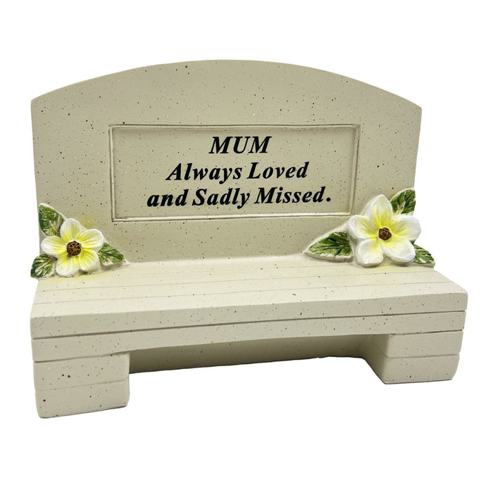 Special Mum Graveside Memorial Bench Grave Plaque Ornament Decoration Always Loved