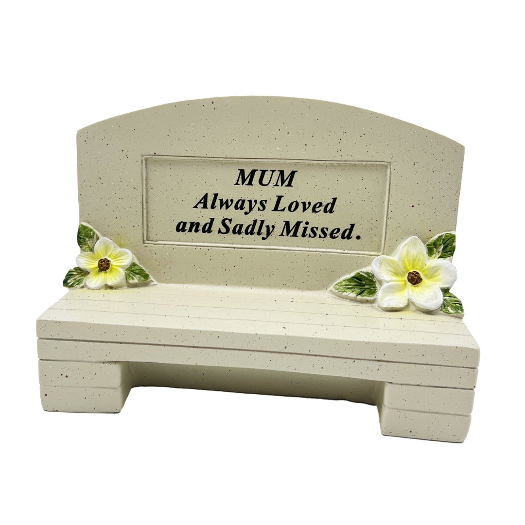 Special Mum Graveside Memorial Bench Grave Plaque Ornament Decoration Always Loved