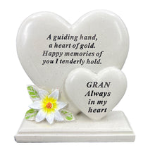 Load image into Gallery viewer, Special Gran Graveside Memorial Double Heart Grave Plaque Ornament Decoration