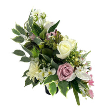 Load image into Gallery viewer, Rhoda Large Pink White Rose Orchid Artificial Flower Graveside Cemetery Memorial Arrangement