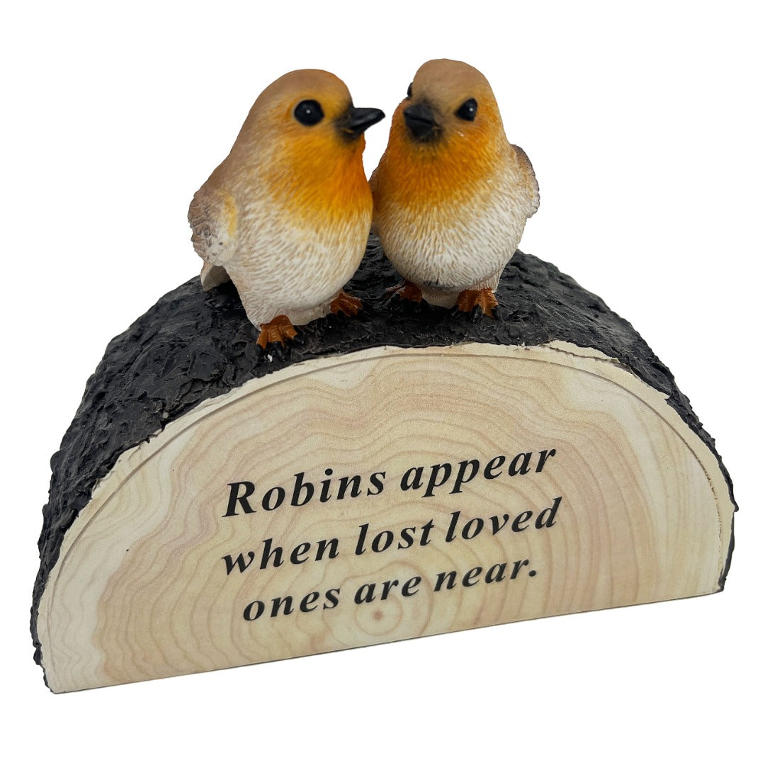 Loved One Someone Special Graveside Memorial Robin Bird Grave Plaque Ornament Decoration Sadly Missed