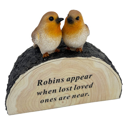Loved One Someone Special Graveside Memorial Robin Bird Grave Plaque Ornament Decoration Sadly Missed