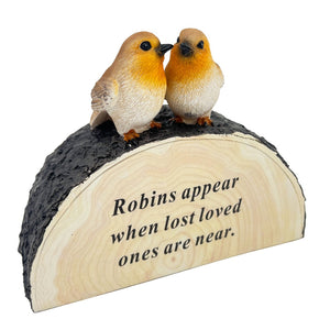 Loved One Someone Special Graveside Memorial Robin Bird Grave Plaque Ornament Decoration Sadly Missed