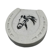 Load image into Gallery viewer, Horse Pet Horseshoe Graveside Grave Memorial Ornament Plaque