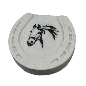 Horse Pet Horseshoe Graveside Grave Memorial Ornament Plaque