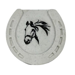 Horse Pet Horseshoe Graveside Grave Memorial Ornament Plaque