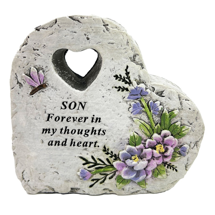 Special Son Graveside Memorial Love Heart Flower Dragonfly Grave Plaque Ornament Decoration