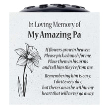 Load image into Gallery viewer, Amazing Pa Daffodil If Flowers Grow In Heaven Memorial Grave Side Flower Vase Pot