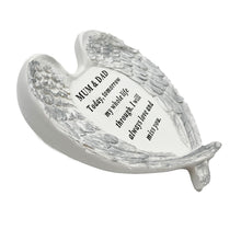 Load image into Gallery viewer, Mum and Dad Guardian Angel Heart Wings Graveside Memorial Plaque Ornament