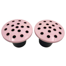 Load image into Gallery viewer, Pink Set of 2 Memorial Grave Vases and Artificial Flowers Plastic Pot Insert Liner Floral Holders For Cemetery Headstone